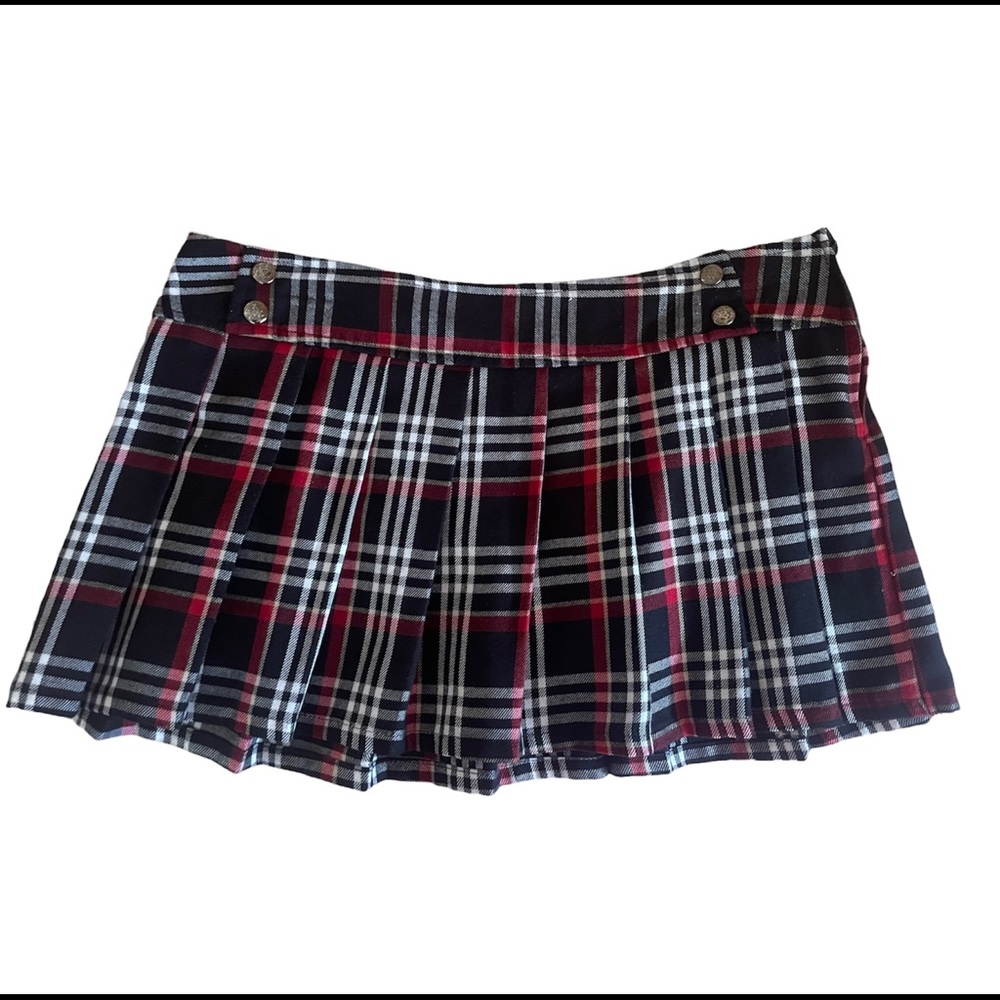 Lip Service Black Red Mini Skirt 90s